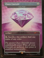 Chaos Emerald  Purple Foil - Lotus Petal - Sonic Secret Lair - Magic MTG