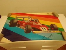 NIKI LAUDA, poster anni 1977 FERRARI 312 T2 (AUTOSTAMPA)
