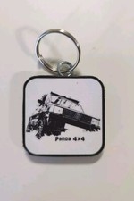 Panda 4×4 Fiat Portachiavi Ciondolo Personalizzato Artigianale Legno Antigraffio