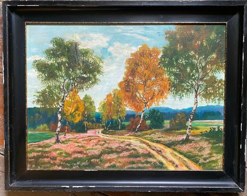 Birken dipinto olio autunno - birken,