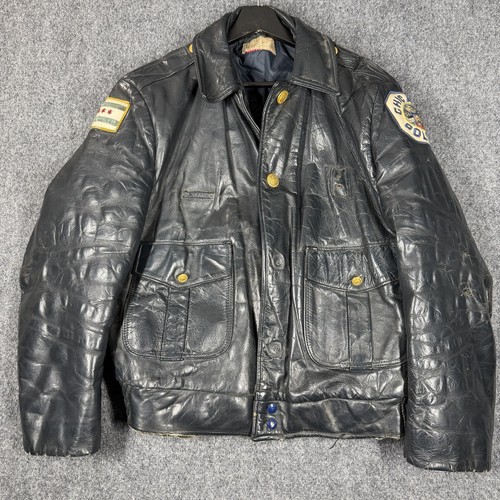 Giacca pelle vintage - giacca, browns