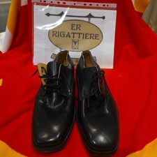 ER-STOCK-173 # SCARPE TG:44 NERE VERO CUOIO S/SCATOLA