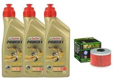 KIT/TAGLIANDO HONDA FMX 650 2005 2006 2007 CASTROL 15W50 FILTRO OLIO