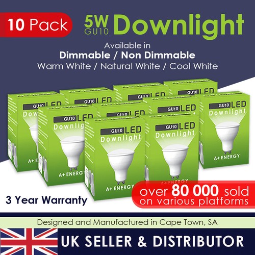 Faretti downlight led gu10 - 5w,
