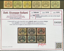 Vaticano 1946 segnatasse serie completa mnh certificata a linee larghe