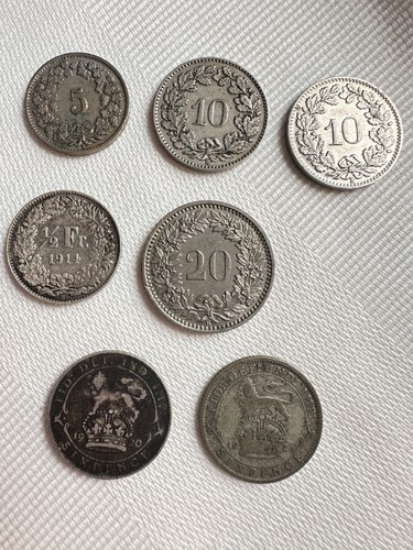 Svizzera collezione monete - svizzera,
