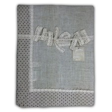 TOVAGLIA COPRITAVOLO TIROLESE MOLLY POIS ROSSO CON PORTATOVAGLIOLI