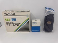 Yaesu FT-470 Dual Band HT w/