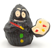 BARBAPAPA' PITTORE  - PUPAZZETTO PLASTICA " FAMIGLIA BARBAPAPA' " 4 CENTIMETRI