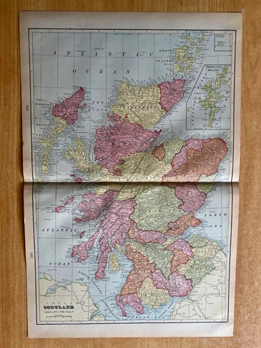 Mappa antica 1903 scozia - antica, 21
