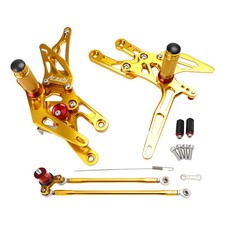 PEDANE ARRETRATE REGOLABILI ERGAL ORO PER HONDA CBR600RR 03-06 CBR1000RR 04-07 Y