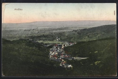 Cpa andlau elsass blick - cpa,