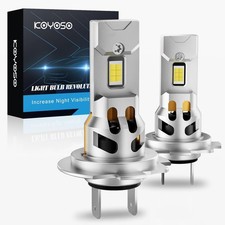 KOYOSO H7 LED Bulbs 100W 26000LM LED Headlights with DC 12 V Car, 6500 K