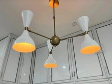 Elegant arm brass chandelier - elegant, 3-arm