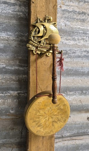 Antique gong wall - antique,