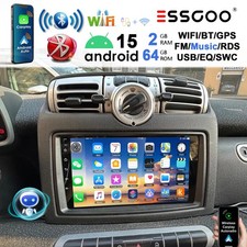 Per Smart Fortwo 451 2005-2010 Android15 Autoradio 64G Chat GPT GPS Navi CarPlay