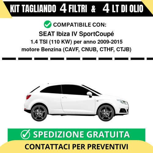 Tagliando per seat ibiza - ibiza, iv