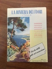 DEPLIANT,PIEGHEVOLE,ANNI 50,SANREMO E LA RIVIERA DEI FIORI,VENTIMIGLIA,ALASSIO