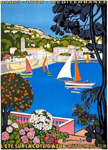 Affiche poster côté d - affiche, azur