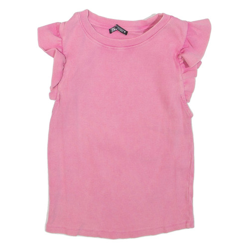 Zara top rosa senza - maniche, m