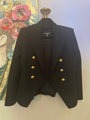 Balmain blazer doppiopetto - blazer, in