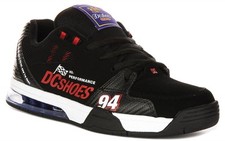 Scarpe Dc Versatili Le Racing Soletta Skate Uomo Trainer Nero Rosso UK 8