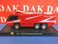 Die cast 1/80 Modellino Camion Pompieri Iveco Magirus Air Crash Dragon x6 TA red