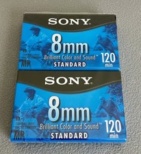 Confezione 2 Videocassette Sony 8mm 120 Minuti Video 8 MP Standard Nuove Sigillate