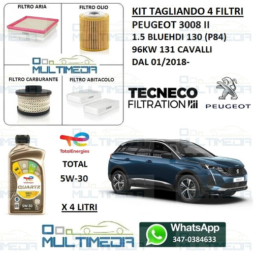 Kit tagliando filtri olio - kit,