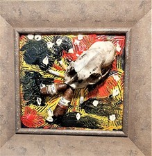 Quadro acrilico assemblaggio