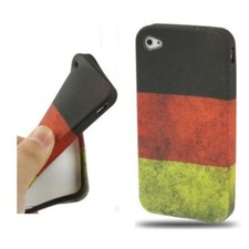 Custodia Bandiera Germania Backcover Etui Per Smartphone Apple iPhone 4 4S