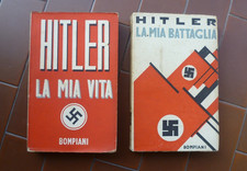 Libri LA MIA VITA-LA MIA BATTAGLIA di A.Hitler - Ed.Bompiani 1942-1943