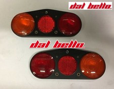 COPPIA PLASTICHE FARO POSTERIORE MOTO GUZZI ERCOLE MOTOCARRO REAR LIGHT