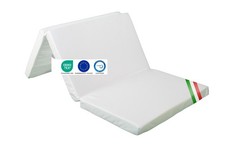 MATERASSO CULLA PIEGHEVOLE , MATERASSO NEONATO CAMPEGGIO BIANCO m 120 x 60