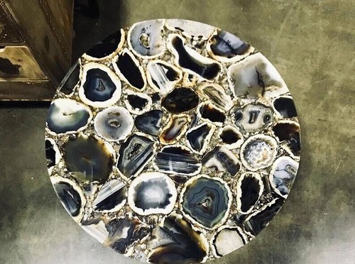 Tavolino centrale lato geode - tavolino, e