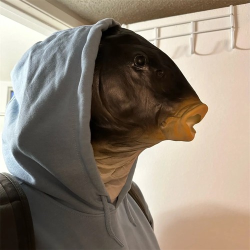 Maschera pesce realistica - 🐟,