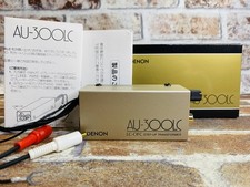 DENON AU-300LC Step Up Transformer MC Cartuccia Giappone Testata Scatola Manuale DDP