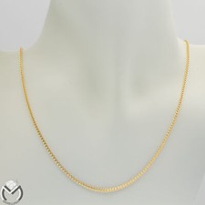 Collana in oro giallo 18 Kt 750 spiga quadrata -264/VE-