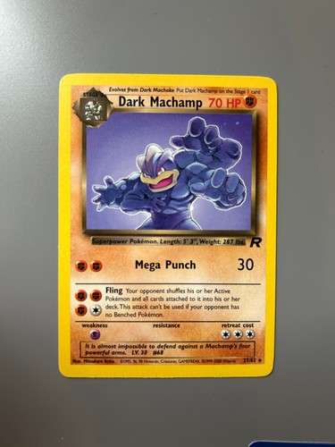 Pokemon card dark machamp - card,