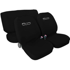 COPRISEDILI AUTO COMPATIBILI CON 500 NUOVA CON LOGO JEANS NERO
