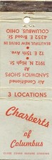 Charberts of Columbus Sandwich Shops, Columbus, Ohio Matchbook