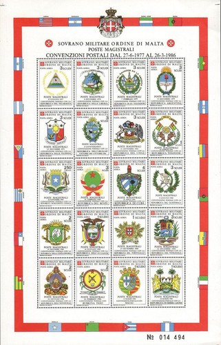 Smom 1986 convenzioni postali - convenzioni,