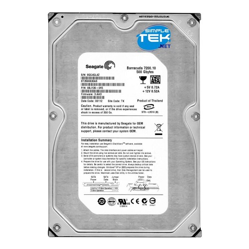 Seagate st3500830as 500gb - st3500830as, 3,5"
