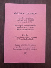 GARA POETICA SARDA ARGUMENTU