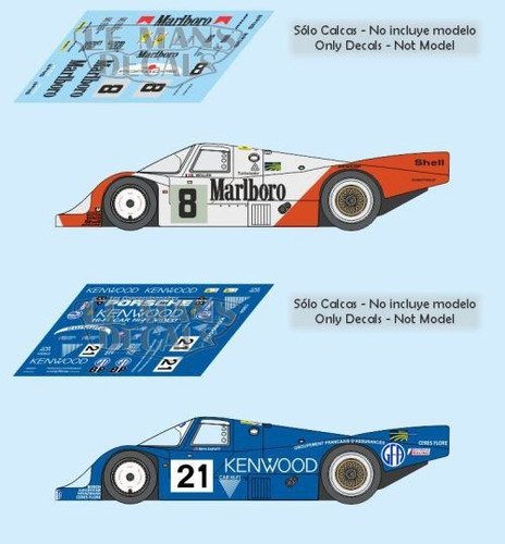 Decals porsche 956c - 956c, le