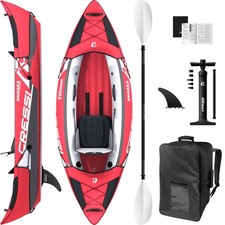 Cressi Single Seat Kayak 8.2 Monoposto Gonfiabile Rosso
