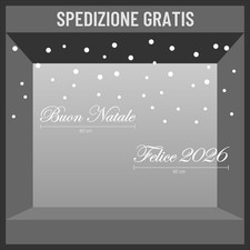 vetrofanie buon natale adesivi