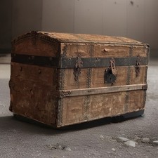 Antico baule a vapore 1880