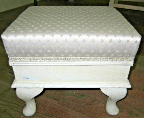 Sgabello poggiapiedi shabby - sgabello,