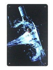 Insegna in metallo latta BACARDI rum cocktail pub bar insegne in metallo